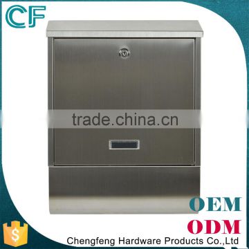 stainless steel wall mounted Letter Boxes For Gates letterbox