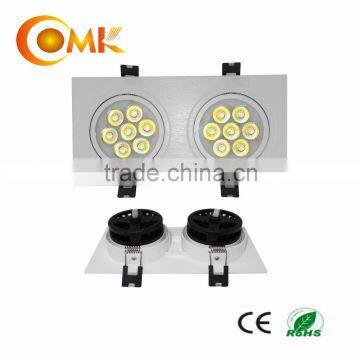 2 heads 14W square led down lighting with CE