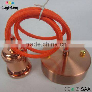 CE Aluminum Hanging Light Cord E27 With Colored Electric Wire