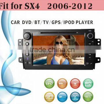 car dvd vcd cd mp3 mp4 player fit for Suzuki SX4 2006 - 2012 with radio bluetooth gps tv