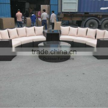 semi circle modern luxury sofa outdoor furniture FCO-2062