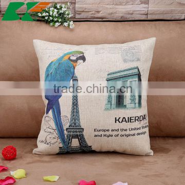 2015 The Nordic creative Flowers and birds Cotton and linen hold pillow home furnishing cushion cover