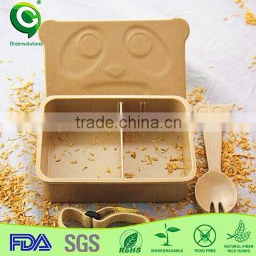 Christmas gift biodegradable rice husk bento box lunchbox