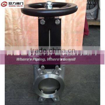 Wafer type knife gate valve