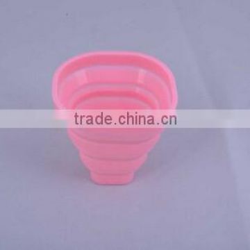 Portable FDA&LFGB Approved Silicone Foldable Cup for Sale