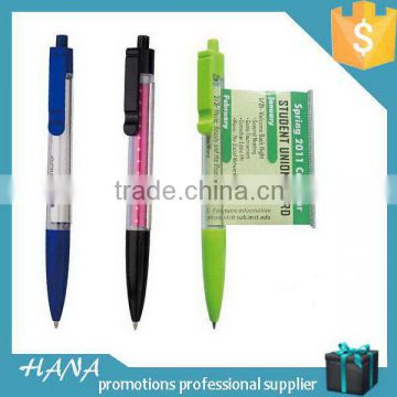 Contemporary classical cheap plastic promotional ballpoint pen