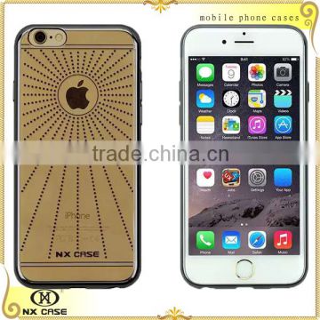 Top quality electroplate TPU mobile phone cover for iPhone 6s/ 6 plus