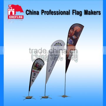 SHC NO MOQ custom High Quality Fiber glass flag pole/Swooper feather flag pole with flag/Feather flag