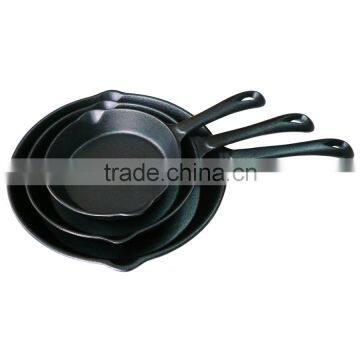 cast iron frying pan round non-stick frying pan with long handle