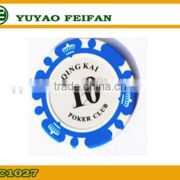 High Quantity poker chips with custom logo design for family games
