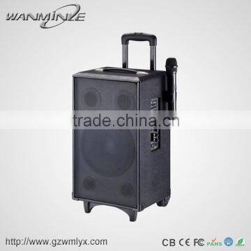 Rechargeable Wood 10inch Usb Trolly Speaker