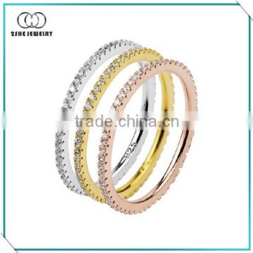 Top Quality triple band eternity rings