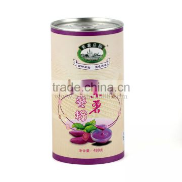 Green composite easy open paper can food container