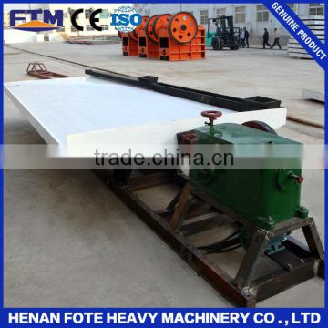 Fluor beneficiating ore plants shaking table