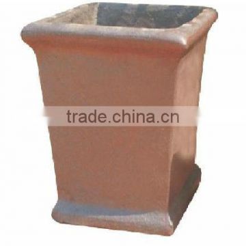 Rustic outdoor pottery flower pot