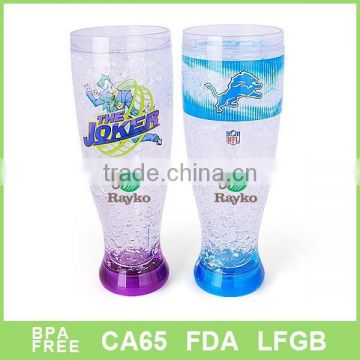 Beer mug drinkware type no lead no-toxic plastic beer cold mug