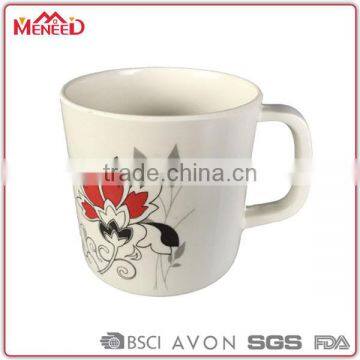 Bargain price hot selling 22oz white printed melamine reusable plastic hot drink cups, plastic cups drinking cups