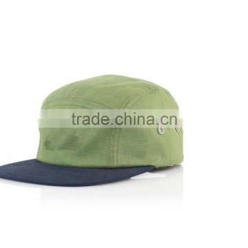 high quality custom logo green multi panel blank snapback cap