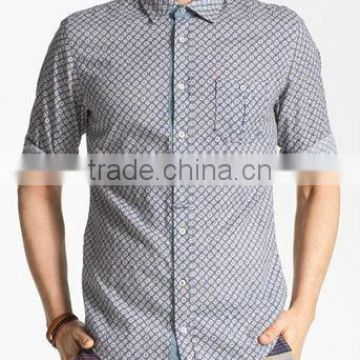 men's long sleeve printed cotton casual shirts