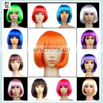Cheap Colors Short Bob Synthetic Carnival Party Wigs HPC-0020