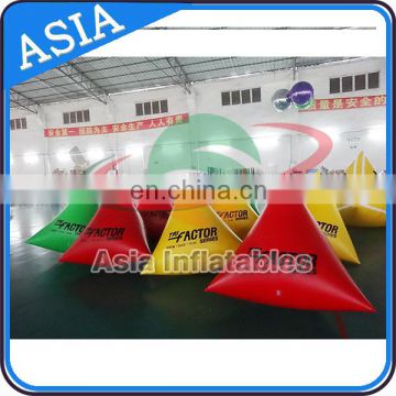 Bouys For Mark Promote Inflatable Triangle Buoys for Advertising in Water Games