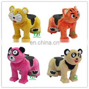 HI Electric ride on animal for kids in shop,stuffed animal ride electric for mall with coin operate