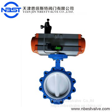 DN100 DN125 DN150 WLTD71XR-10Q Casting Iron Lug Type Butterfly Valve Low Temperature