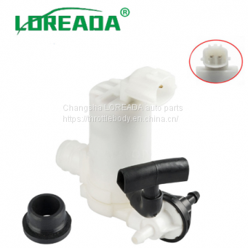Front Rear Windscreen Washer Pump Twin Outlet For Mazda2 Hatchback 2007-2015 & Exhuast Pipe