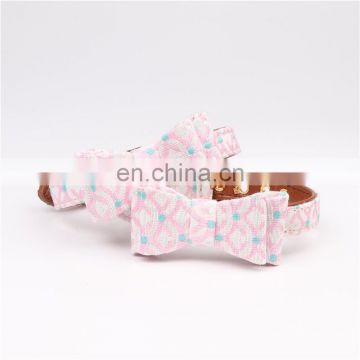 Factory Direct Chinese Wind Dog Collar Pet Bow Collar