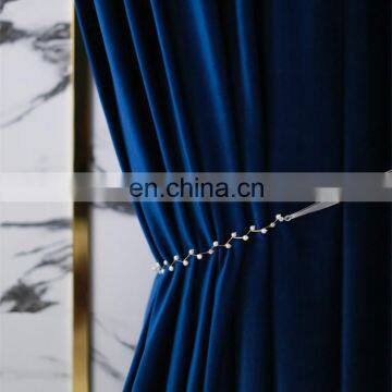 Luxury  solid velvet Blackout Curtain for living room