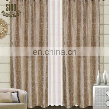 Home Decorative polyester fabric circle jacquard curtain fabric