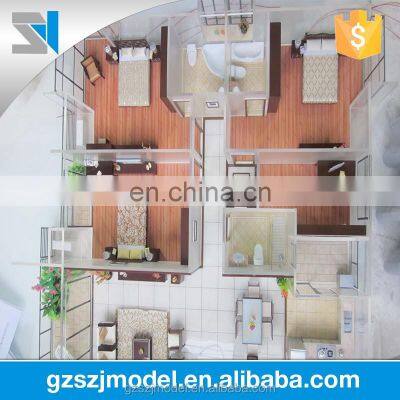 interior model with furniture model / architecture model for exhibition