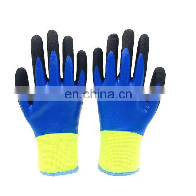 Chemical Glove huayi Polyester Shell Nitrile Coated Safety Work Gloves