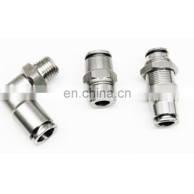 Professional Supplier YBPCF Male Connection Stainless Steel Push-in Fitting Pneumatic Connector