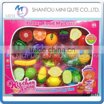 MINI QUTE Pretend Preschool Funny cutting food fruit Vegetable kitchen play house set learning educational toys NO.ZQ103671