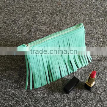 Tassel cosmetic bag restore ancient pure color makeup bags fringe tassel bag