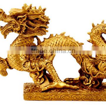 Golden metal dragon crafts decoration