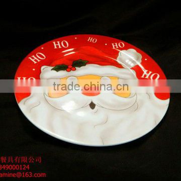 Christmas melamine plates santas printing plastic plates