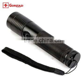 Goread S8 rechargeable aluminum 18650 black Q5 led flashlight