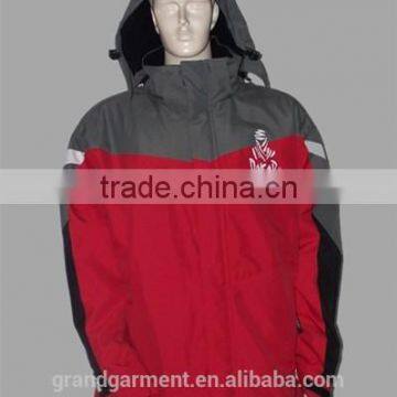 Contrast Color Winter Coats with Hood Waterproof Padded Coats made in China