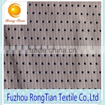 Wholesale white polyester knitted bullet hole mesh lining fabric for garment