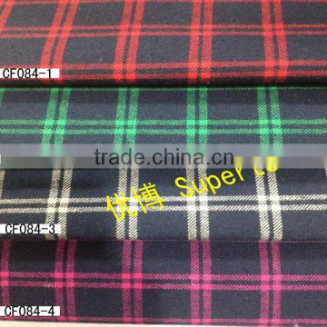 Ready bulk for 21*21 80*70 100% cotton flannel check fabric comfortable feel good quality