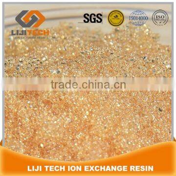 Food grade strong acid cation exchage resin polymer lithium