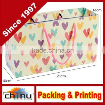 Art Paper White Paper, Paper Gift Shopping Promotion Bag (210023)