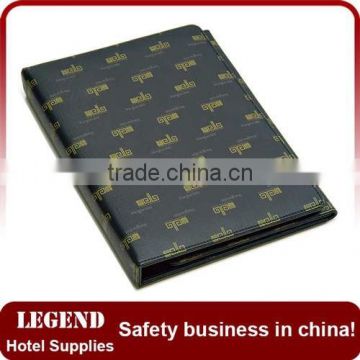 wholesale hotel furniture soft leather ring binder,room directory