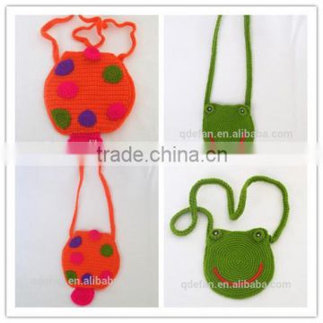 hot sale handmade fancy child crochet bag