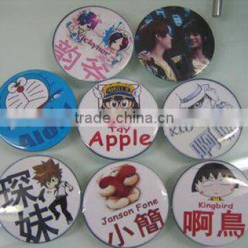 custom plastic pins round badges