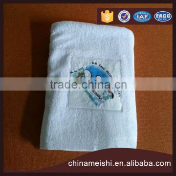 cotton solid dyed color towel with digital printing logo
