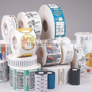 custom self adhesive label paper roll sticker