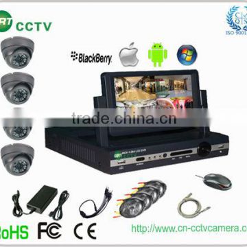 4ch D1 H.264 CCTV 600tvl security camera kit (GRT-D7004MHK2-3CS)